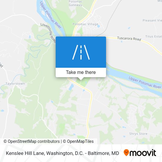 Kenslee Hill Lane map