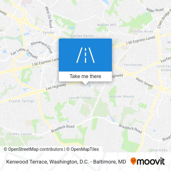 Kenwood Terrace map
