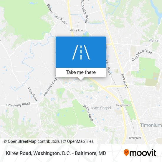 Kilree Road map