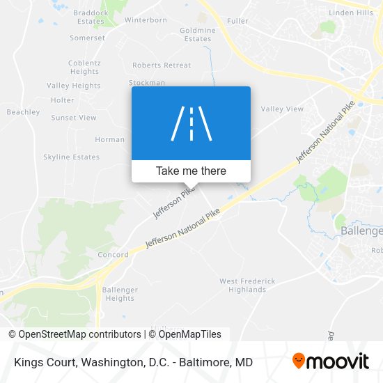 Kings Court map