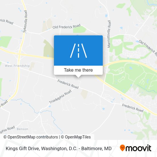 Kings Gift Drive map
