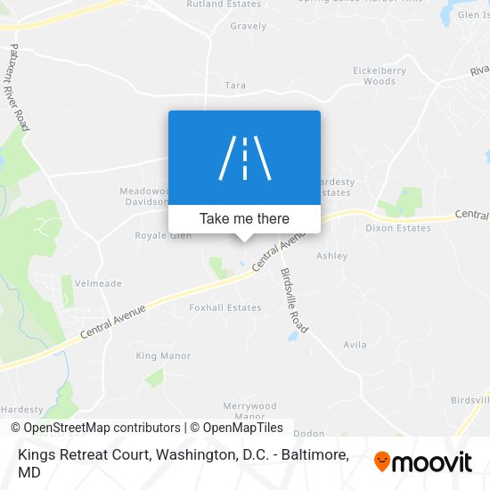 Kings Retreat Court map