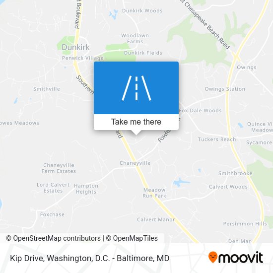 Kip Drive map