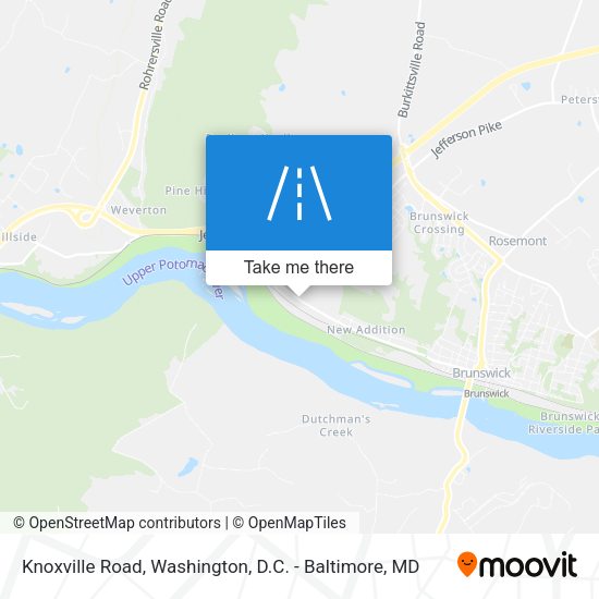 Knoxville Road map