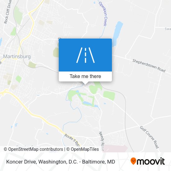 Koncer Drive map