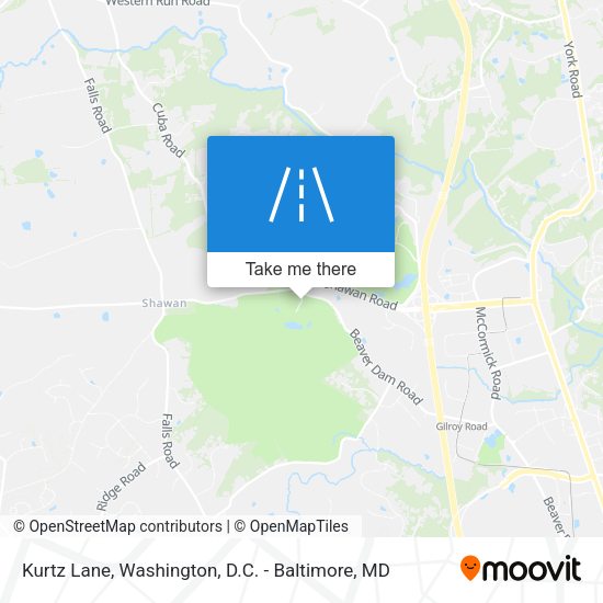 Kurtz Lane map