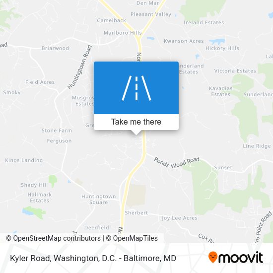 Mapa de Kyler Road