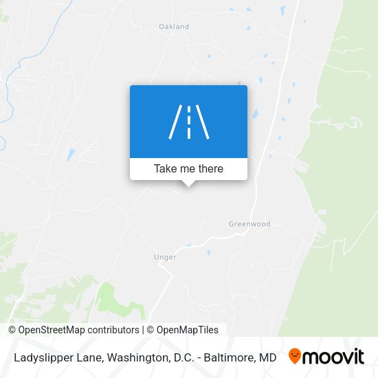 Ladyslipper Lane map