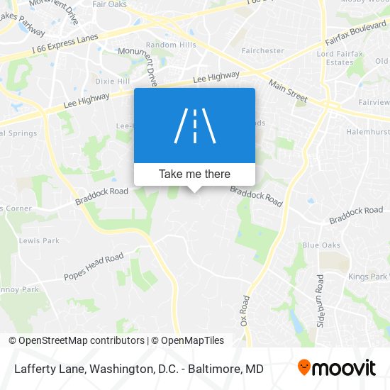 Lafferty Lane map