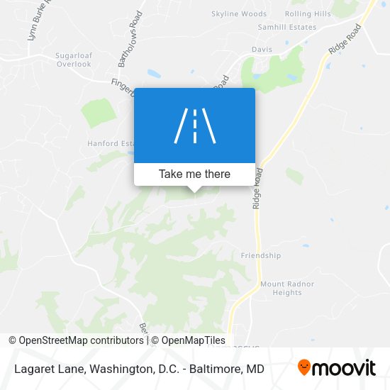 Lagaret Lane map