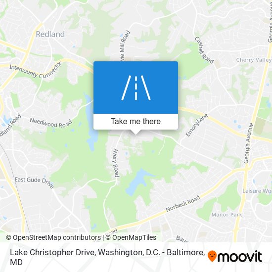 Lake Christopher Drive map