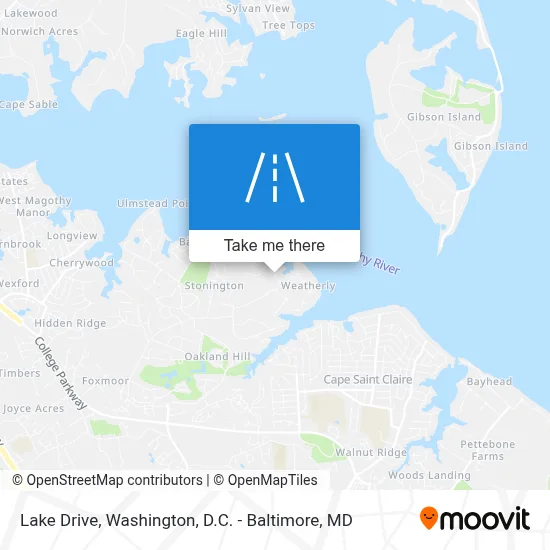 Lake Drive map