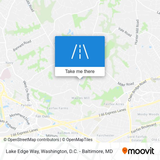 Lake Edge Way map