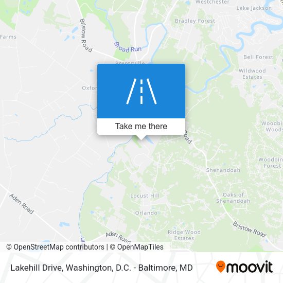 Lakehill Drive map