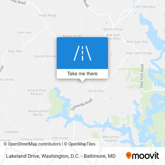 Lakeland Drive map