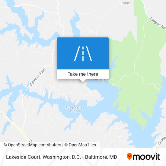 Mapa de Lakeside Court