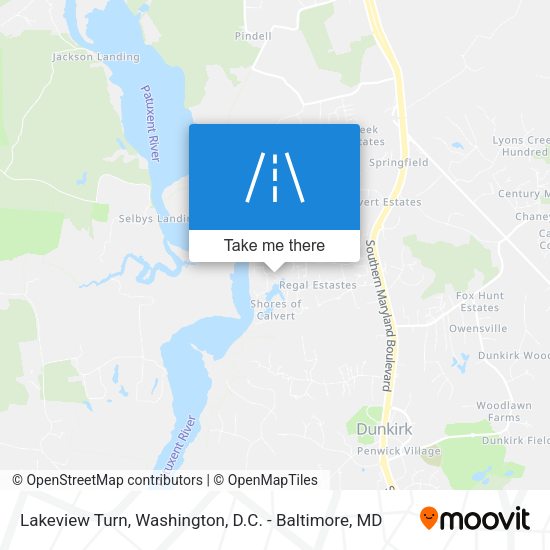 Lakeview Turn map