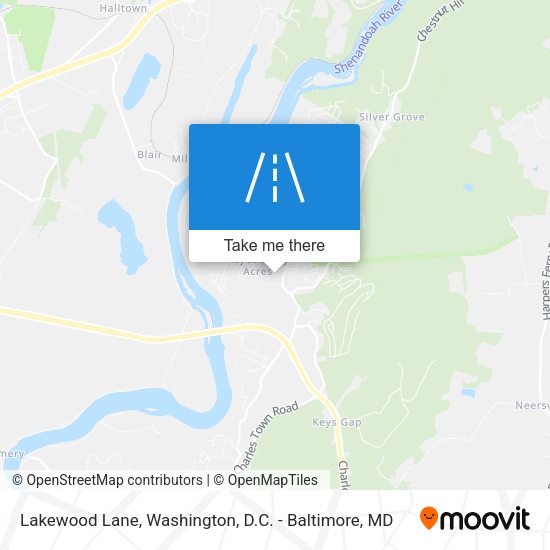 Lakewood Lane map