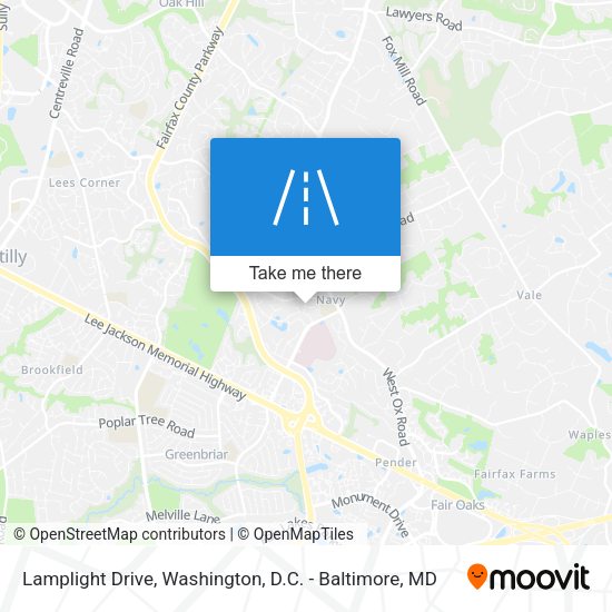 Lamplight Drive map