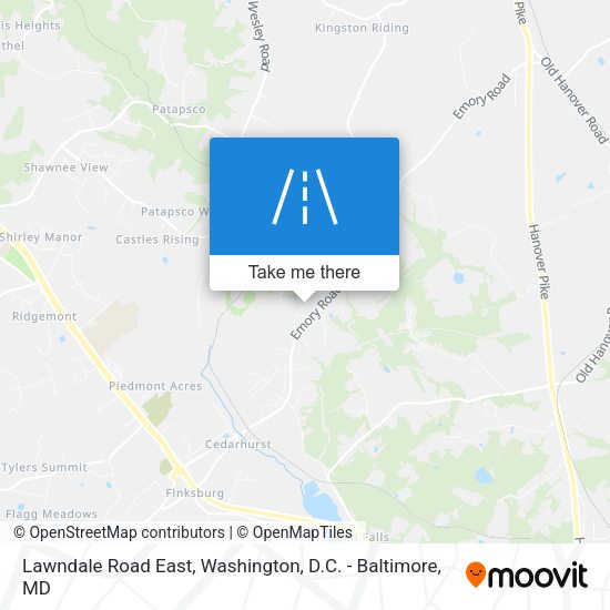 Lawndale Road East map