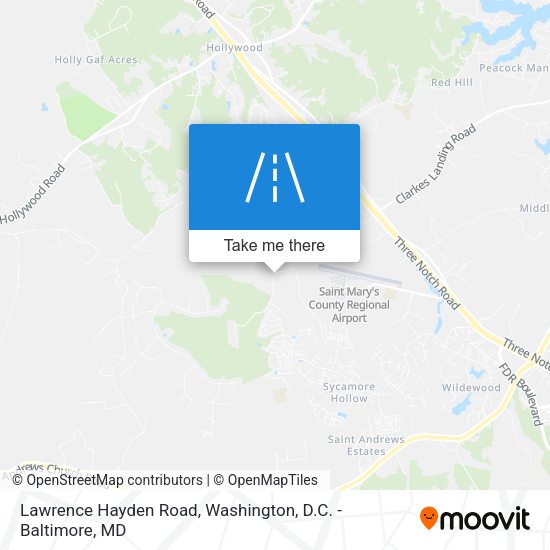 Mapa de Lawrence Hayden Road