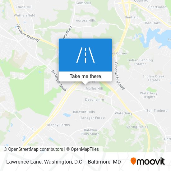Lawrence Lane map