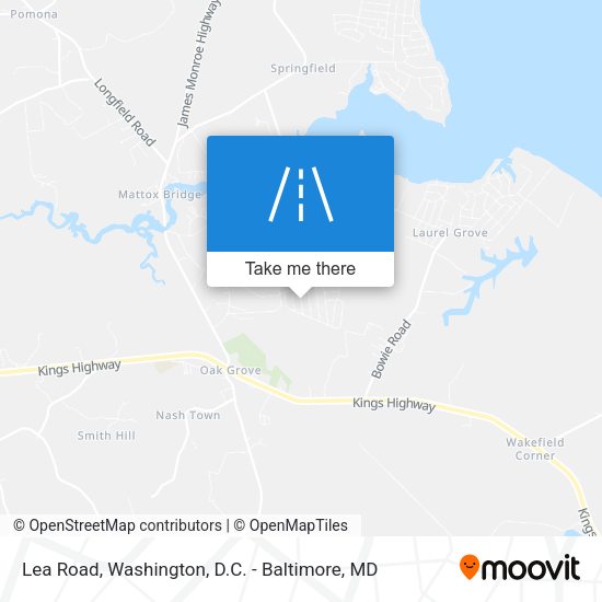Lea Road map