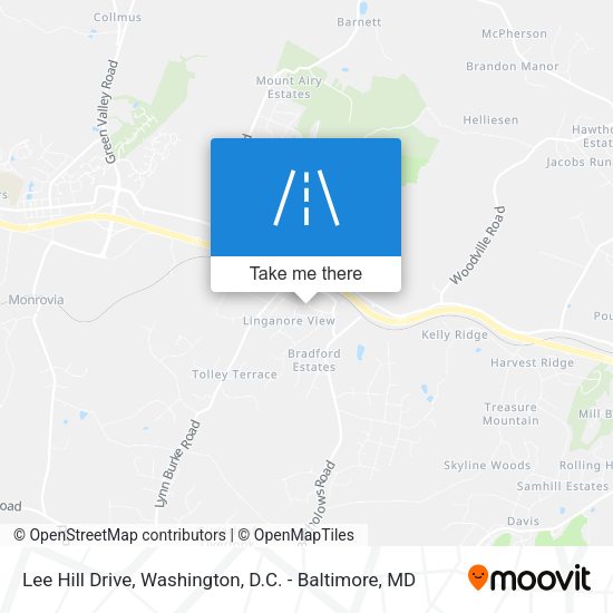 Mapa de Lee Hill Drive