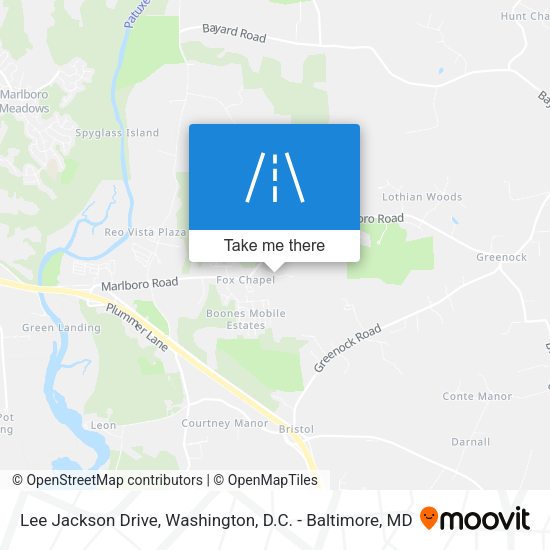 Mapa de Lee Jackson Drive