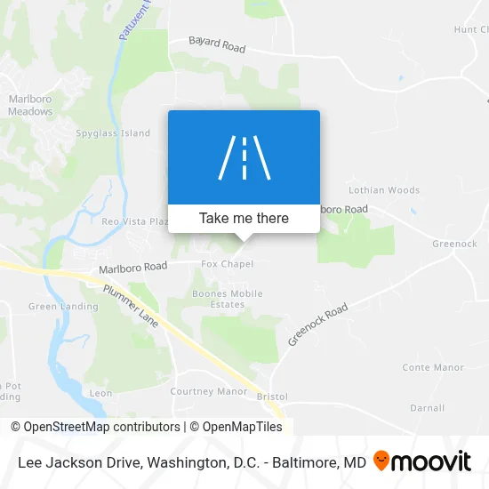 Lee Jackson Drive map