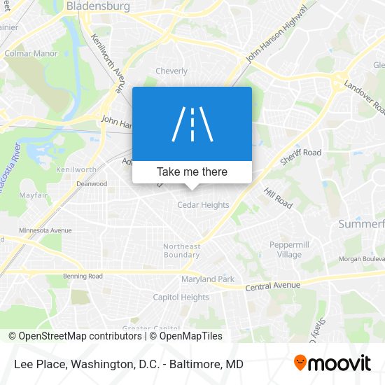 Mapa de Lee Place