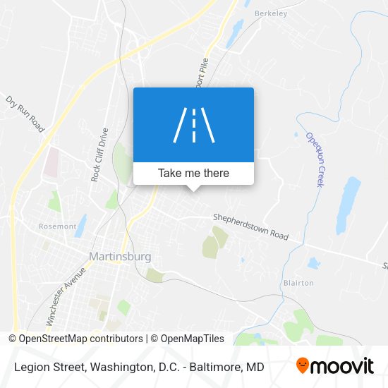 Legion Street map