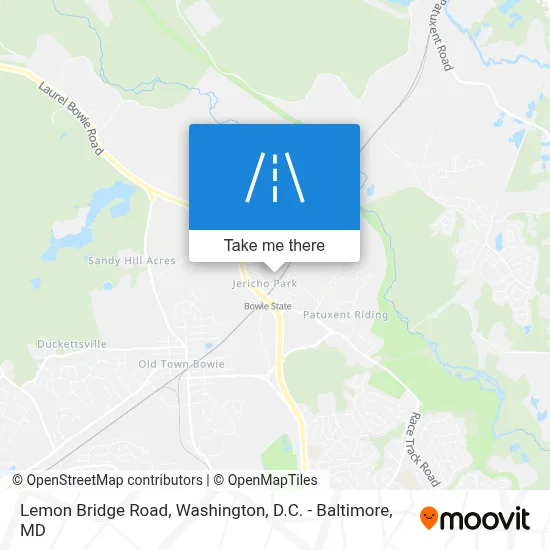 Lemon Bridge Road map