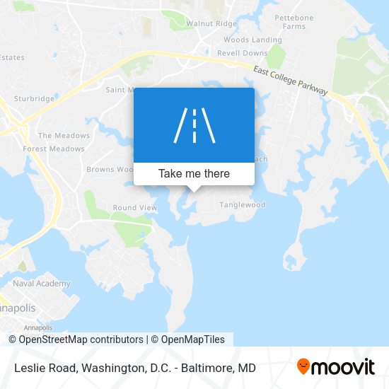 Leslie Road map