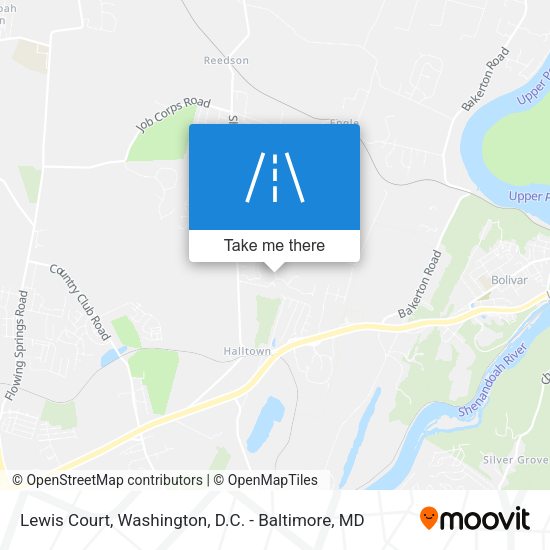 Lewis Court map
