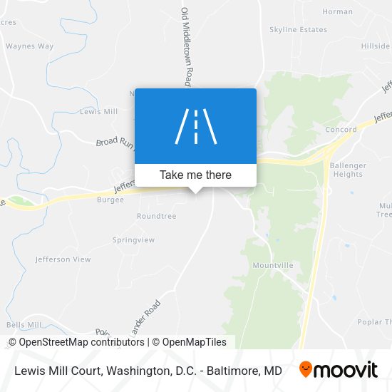 Mapa de Lewis Mill Court