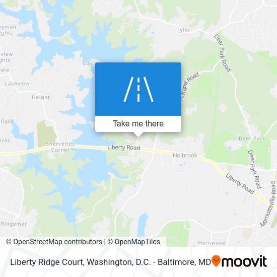 Mapa de Liberty Ridge Court