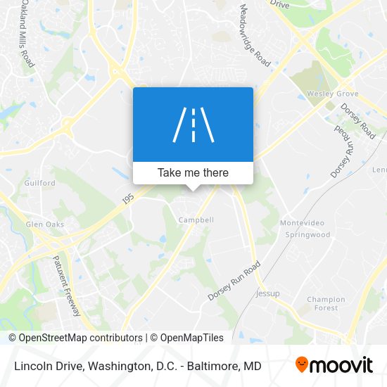 Mapa de Lincoln Drive
