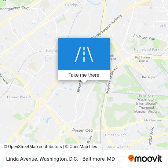 Linda Avenue map