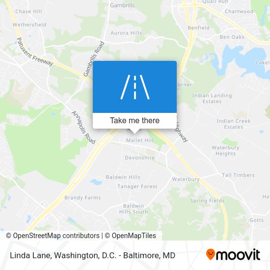 Linda Lane map