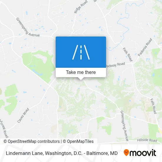 Lindemann Lane map