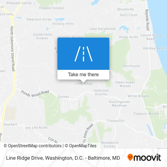 Line Ridge Drive map