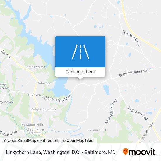 Linkythorn Lane map