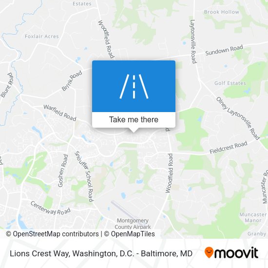 Mapa de Lions Crest Way