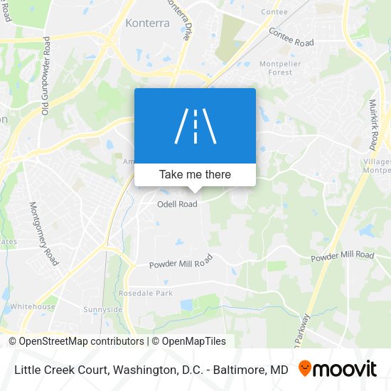 Mapa de Little Creek Court