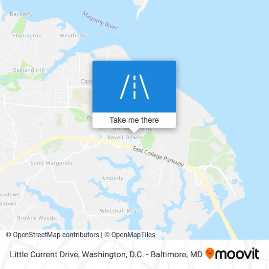 Little Current Drive map