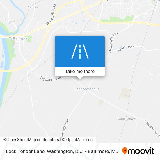 Mapa de Lock Tender Lane