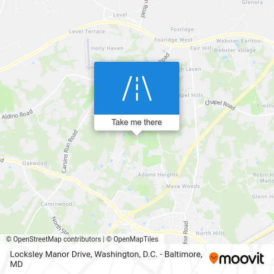 Locksley Manor Drive map