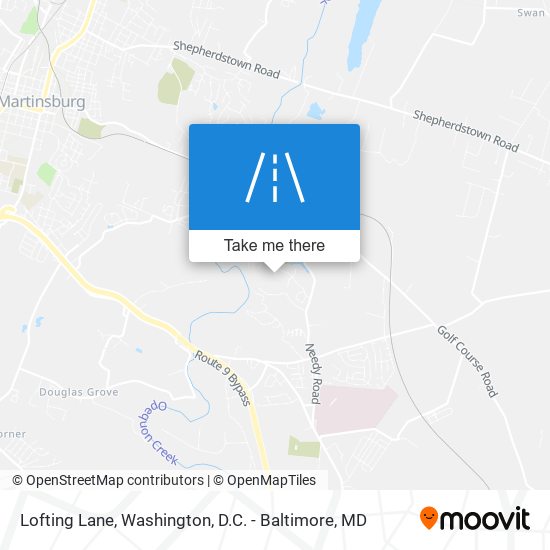 Lofting Lane map