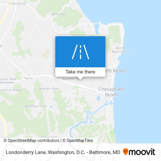 Londonderry Lane map